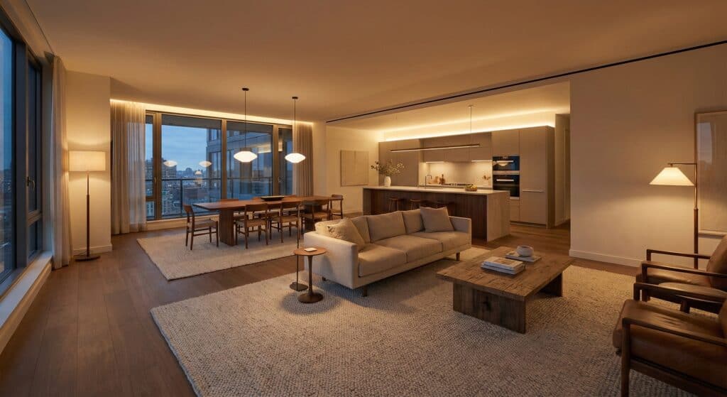 開放式空間的區域劃分設計參考